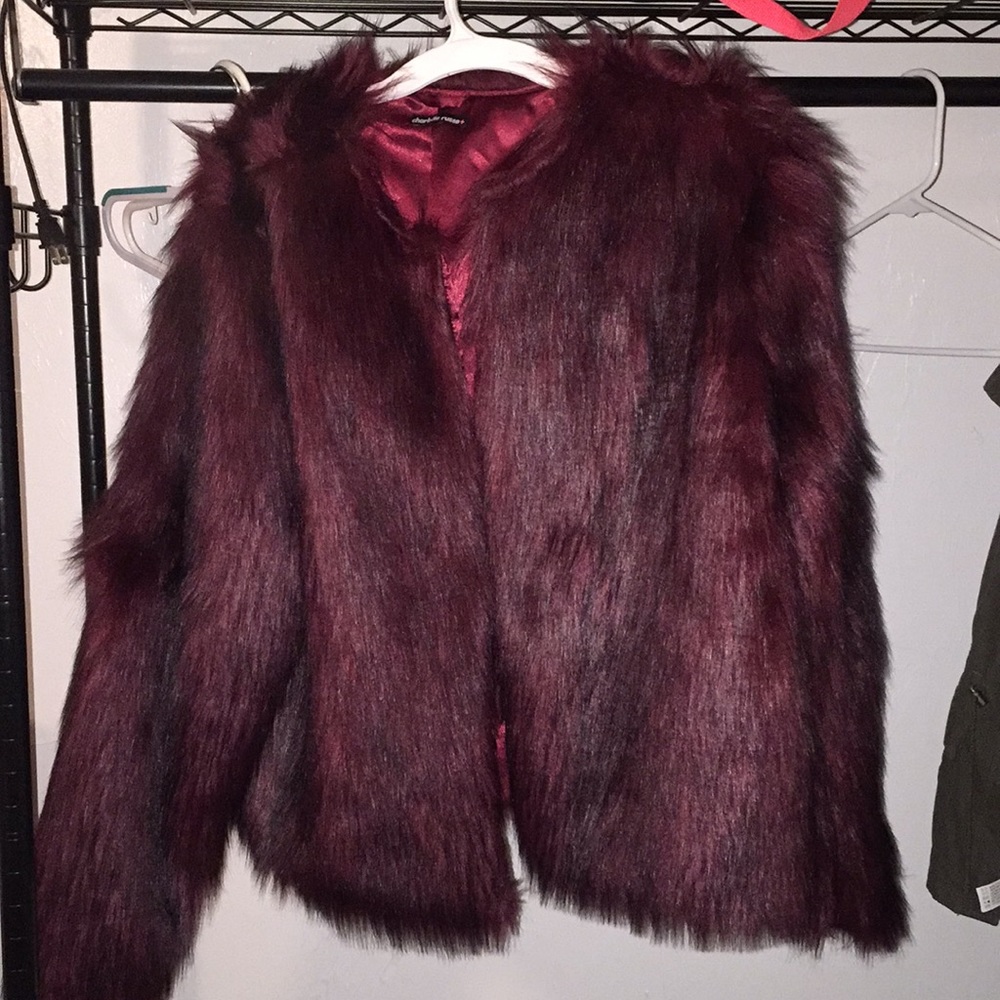 Faux fur coat